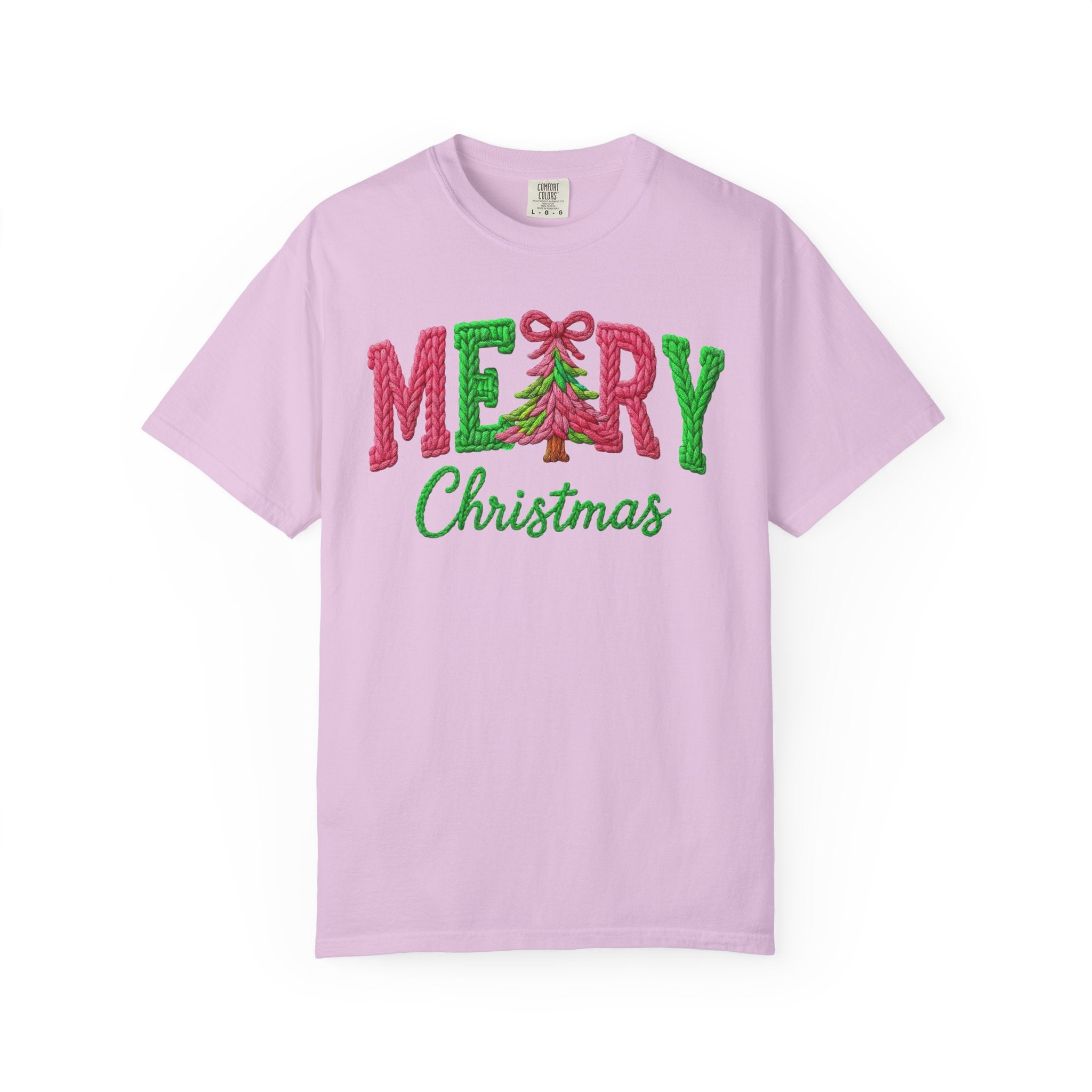 Merry Christmas Yarn Graphic T Shirt Holiday Tee