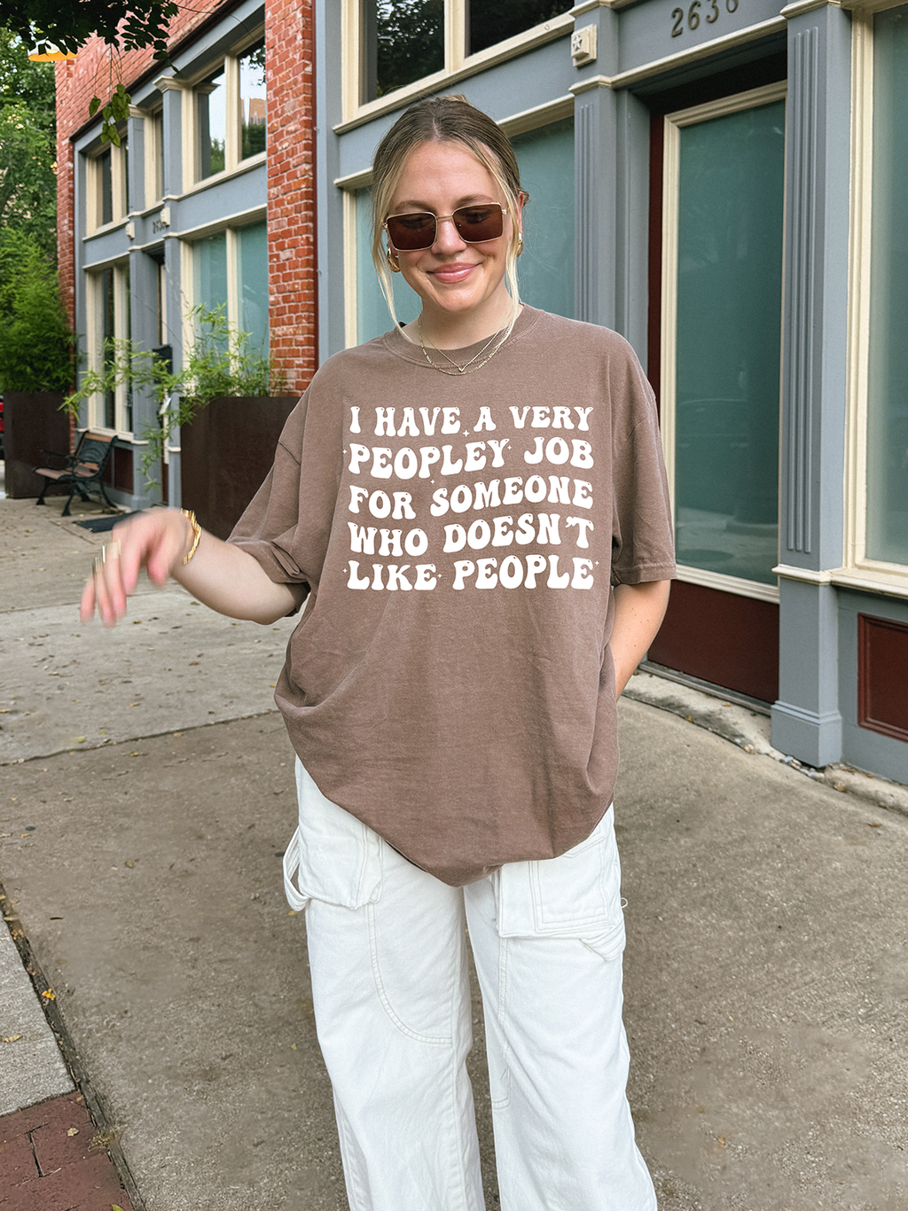 peoplely job hate people T-shirt