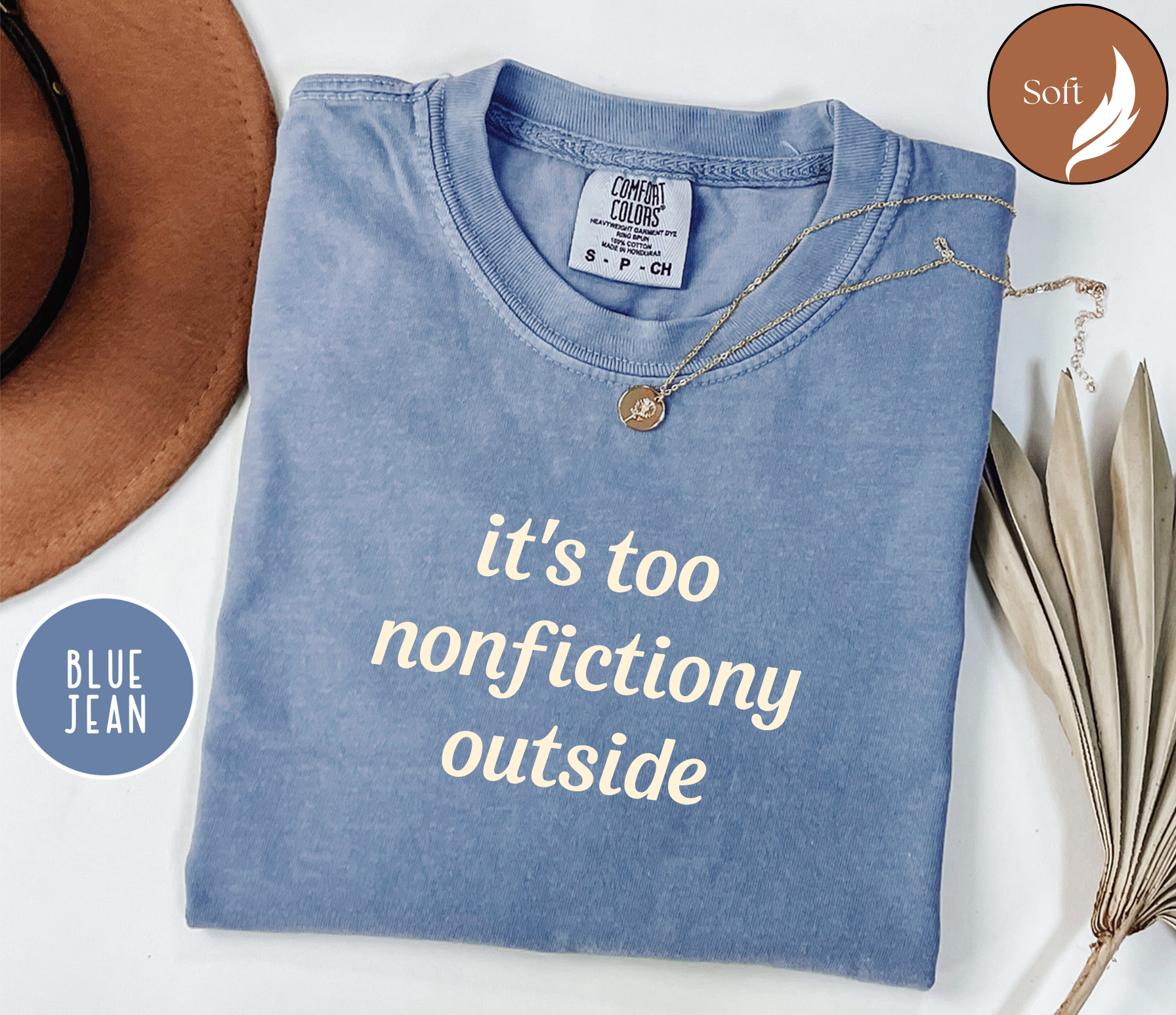 Comfort Colors® Booktrovert Shirt, Too Nonfictiony Outside T-Shirt, Book Lover Tee, Book Club Shirt, Fiction Reader Gift, Bookworm Librarian