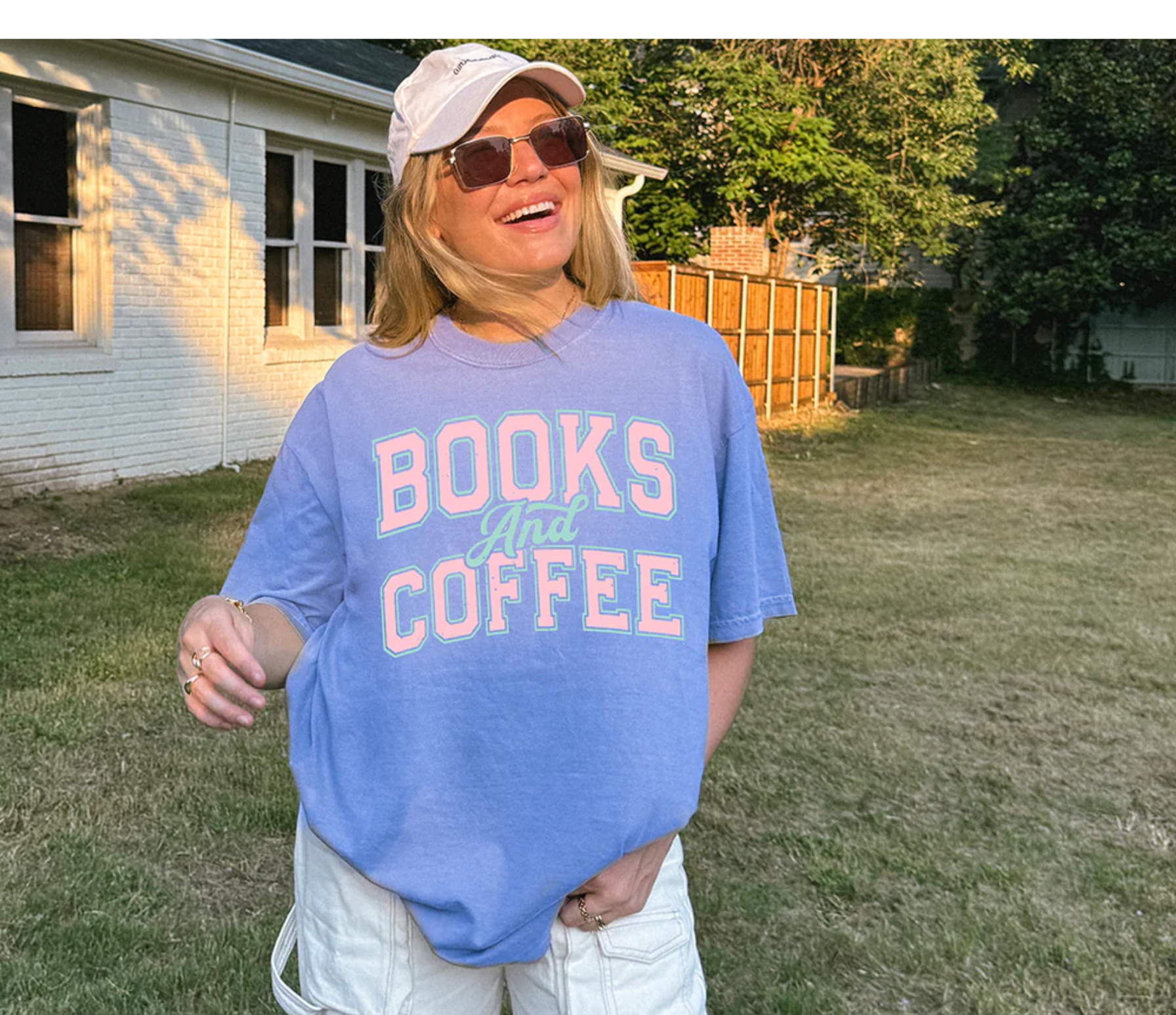 Comfort Colors® Books and Coffee Shirt, Gift for Book Lover, Bookish T-Shirt, Reading Shirt, Bookworm Gift, Book Lover Shirt, Bookish Gift