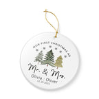 Our First Christmas As Mr and Mrs Ornament, First Christmas Married Ornament, Personalized Married Christmas Ornament, Marriage Gift